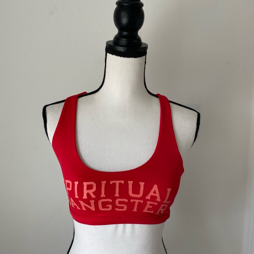 Spiritual Gangster Red Sports Bra / Size XS